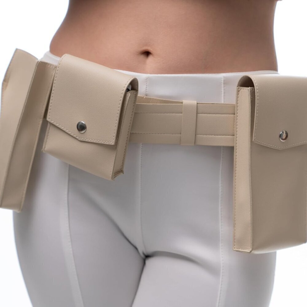 Adjustable Belt with Pockets Holster for Womens Women Cream Cosplay Halloween Co - Picture 2 of 5